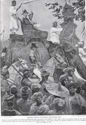 Truppe Britanniche che Entrano a Singapore, 1824, illustrazione da 