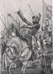 La morte di Henry Hotspur, 21 luglio 1403, illustrazione da 