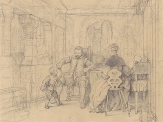 La lezione di scherma, c.1847-49