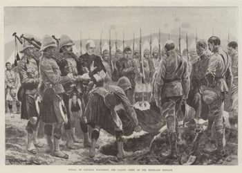 Sepoltura del generale Wauchope, il capo caduto della brigata delle Highland