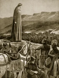 La regina Ethelfled che osserva l