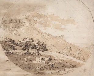 Paesaggio collinare ovale