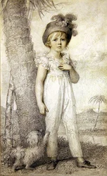 Ragazzo con cappello piumato