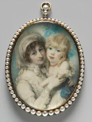 Ritratto di Catherine Clemens e suo figlio, John Marcus Clemens