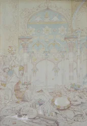 Fantasia in un harem egiziano, 1865