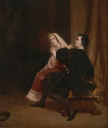 Amleto e sua madre; La scena del gabinetto