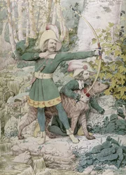 Schizzo di Robin Hood, 1852