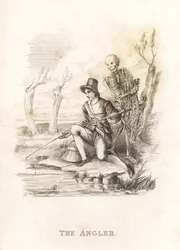 Lo scheletro della Morte e il pescatore, 1827 (incisione)