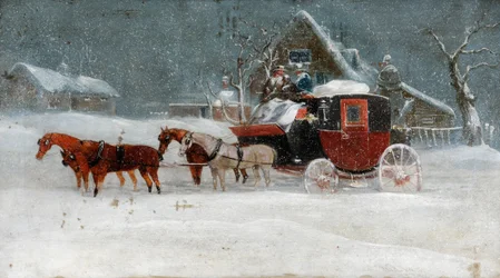 Carrozza nella tempesta invernale II