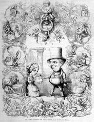 San Valentino celebrato in Inghilterra. Illustrazione di Richard Doyle (1824 - 1883).