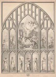 La finestra ovest della cappella, New College Oxford