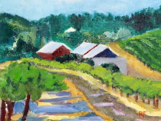 Vigneto e strada