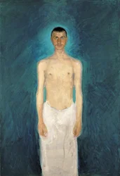 Autoritratto a metà nudo