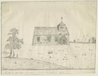 Farewell Church: disegno a penna, nd [?fine XVIII sec] (disegno)