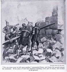 La distruzione di Cartagine da parte dei Romani, c.1950