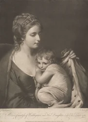 Maria, contessa di Waldegrave, e sua figlia Lady Elizabeth Laura