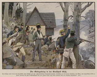 Guerra di guerriglia nel paese montuoso di Glatz