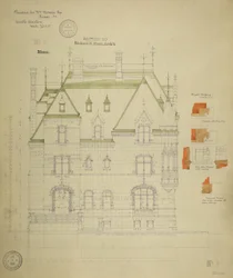 Residenza William Borden, Chicago, Illinois, Elevazione Sud