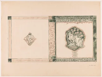 Progetto di copertina per: Wendingen, numero degli incisori, 1919