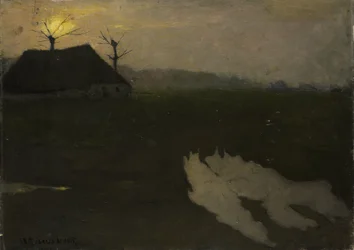 Paesaggio al chiaro di luna