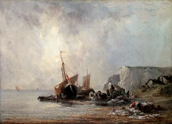 Barche sulla Costa della Normandia, 1823