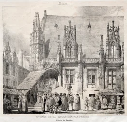 Rouen: Entrata della Sala dei Passi Perduti, Palazzo di Giustizia