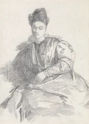 Studio di una donna seduta