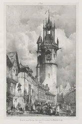 Viaggi pittoreschi e romantici nella vecchia Francia, Normandia: Torre del Gros-Horloge, Evreux