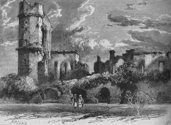 Rovine della Residenza a Lucknow, c1880