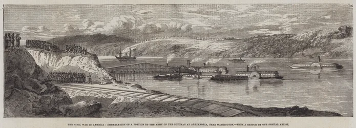 La guerra civile in America, imbarco di una parte dell
