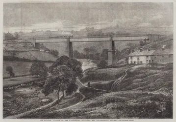 Il viadotto di Mottram sulla ferrovia Manchester, Sheffield e Lincolnshire