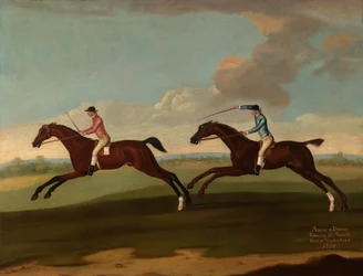 Aaron e Driver che corrono la seconda manche a Maidenhead, 1754