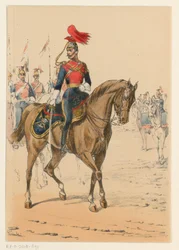 Militare britannico (serie di nove rappresentazioni di uniformi militari britanniche)