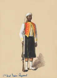 Soldato in uniforme completa