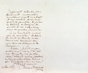 Lettera manoscritta di Richard Wagner a Luigi Mancinelli, 10 dicembre