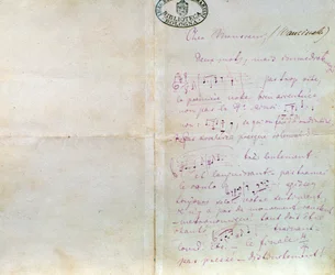 Lettera manoscritta di Richard Wagner a Luigi Mancinelli, 10 dicembre
