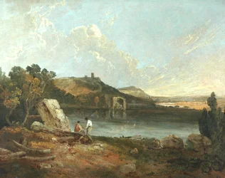 Scena di lago italiano