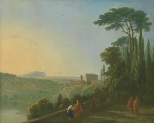 Lago di Nemi e Genzano dalla terrazza del monastero dei Cappuccini