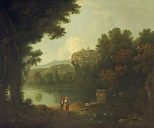 Sul Tevere vicino a Roma