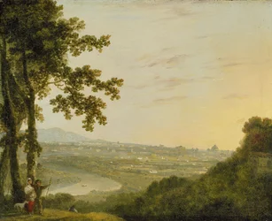 Roma dalla Villa Madama, durante o dopo il 1753