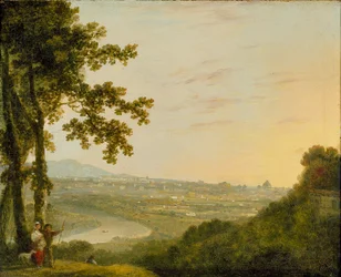 Roma dalla Villa Madama, durante o dopo il 1753