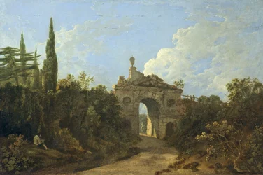 Arco in rovina ai Giardini di Kew, Surrey