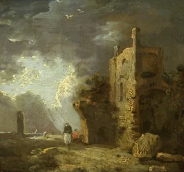 Torre in rovina con figura, c.1770-79