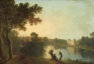 Vista sud-est di Wilton dal fiume