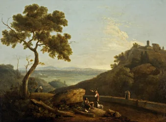 Il Tempio della Sibilla e la Campagna, Tivoli, Italia