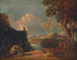 Il Monaco Bianco - IV Paesaggio Italiano, con Monaco Bianco, c1752