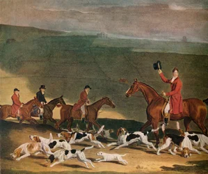 Francis Dukinfield Astley, Esq., e i suoi segugi, 1809