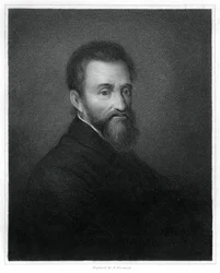 Michelangelo, scultore, pittore, architetto e poeta del Rinascimento italiano, 1833