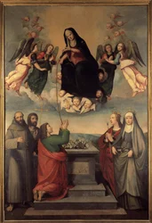 Madonna con la cintura e i santi