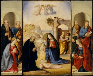 La Natività con Santi